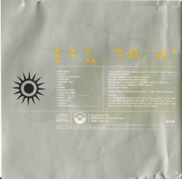 Demolition Group - Bič Luč+Upanje (CD, Album)