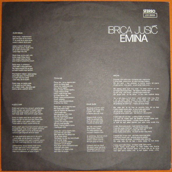 Ibrica Jusić - Emina (LP, Album, RE)