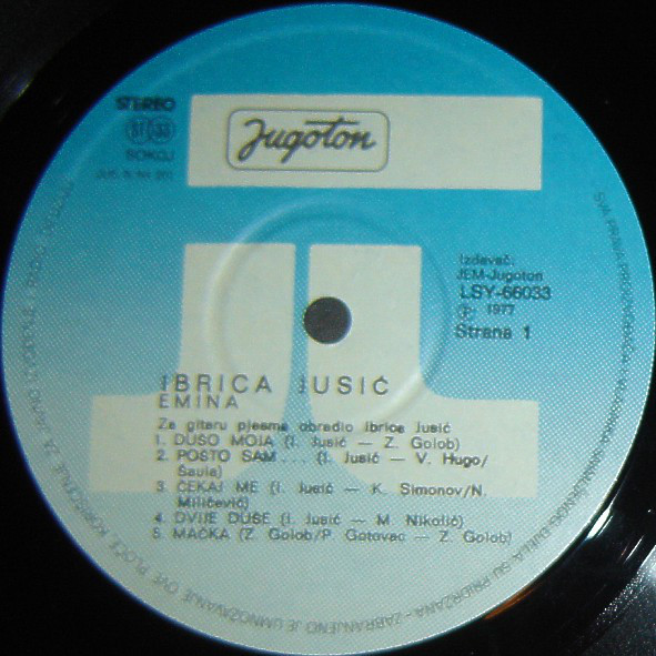 Ibrica Jusić - Emina (LP, Album, RE)