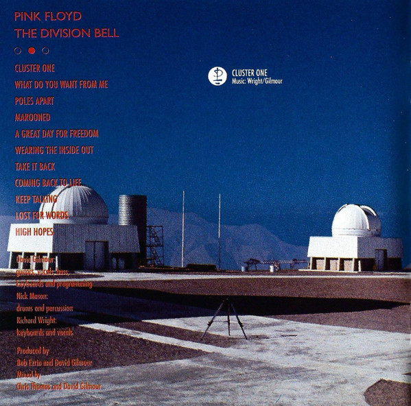 Pink Floyd - The Division Bell (CD, Album, Emb)