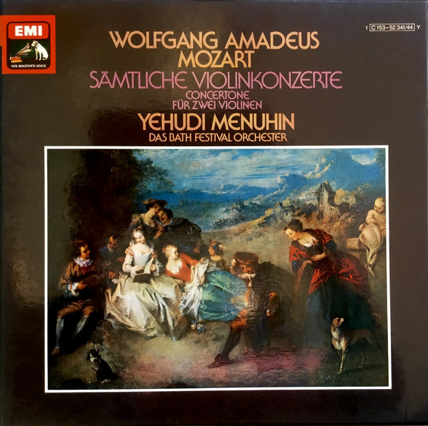 Wolfgang Amadeus Mozart - Yehudi Menuhin, Das Bath Festival Orchester* - Sämtliche Violinkonzerte (4xLP, Comp + Box)