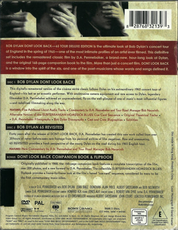 Bob Dylan - Dont Look Back (65 Tour Deluxe Edition) (2xDVD-V, Dlx, PAL)