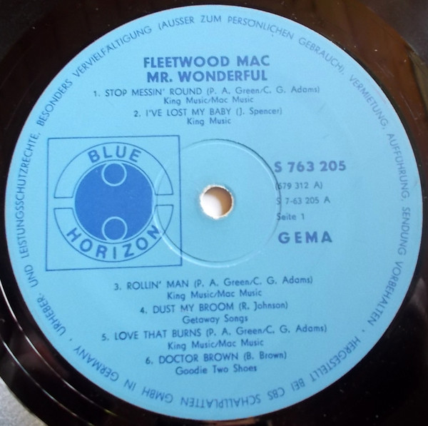 Fleetwood Mac - Mr. Wonderful (LP, Album)