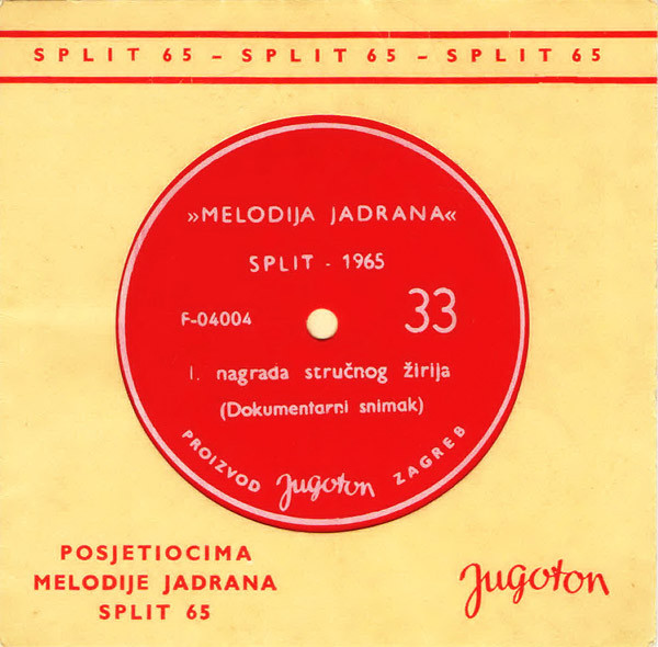 Arsen Dedić - Posjetiocima Melodije Jadrana Split 65 (Flexi, 6