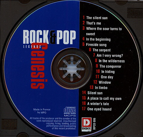 Genesis - Rock & Pop Legends (CD, Album, RE)