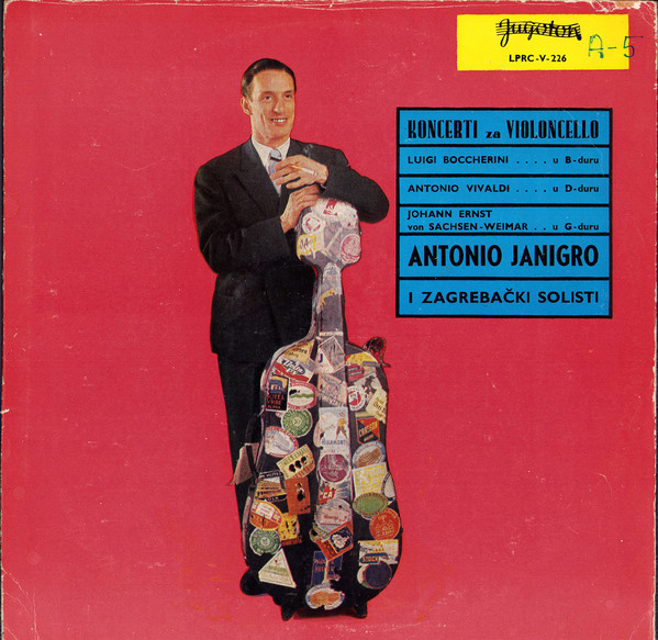 Antonio Janigro I Zagrebački Solisti - Koncerti Za Violoncello (LP)