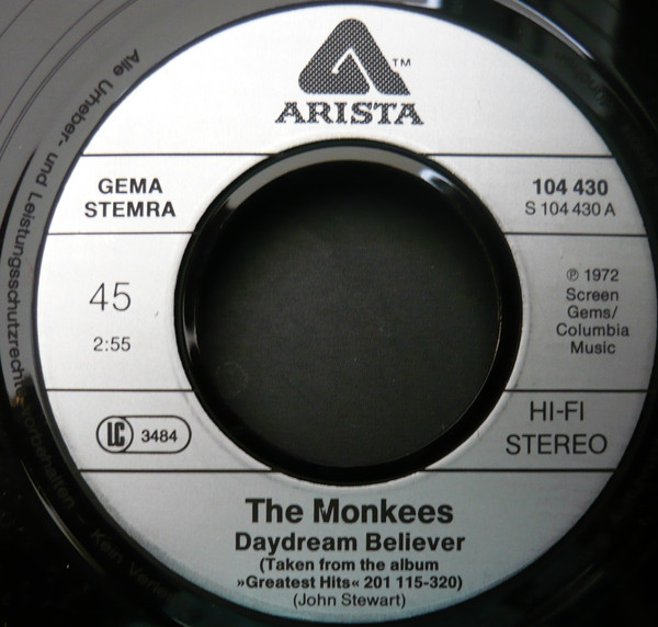 The Monkees - Daydream Believer / Last Train To Clarksville (7