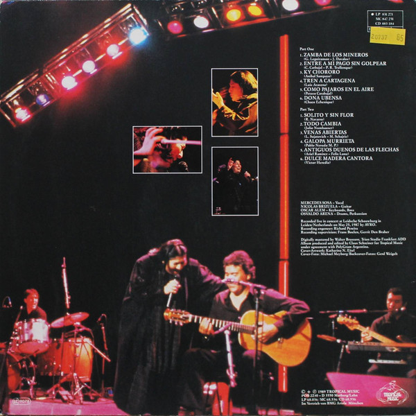 Mercedes Sosa - Live In Europe (LP, Album)