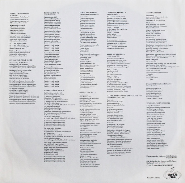 Mercedes Sosa - Live In Europe (LP, Album)