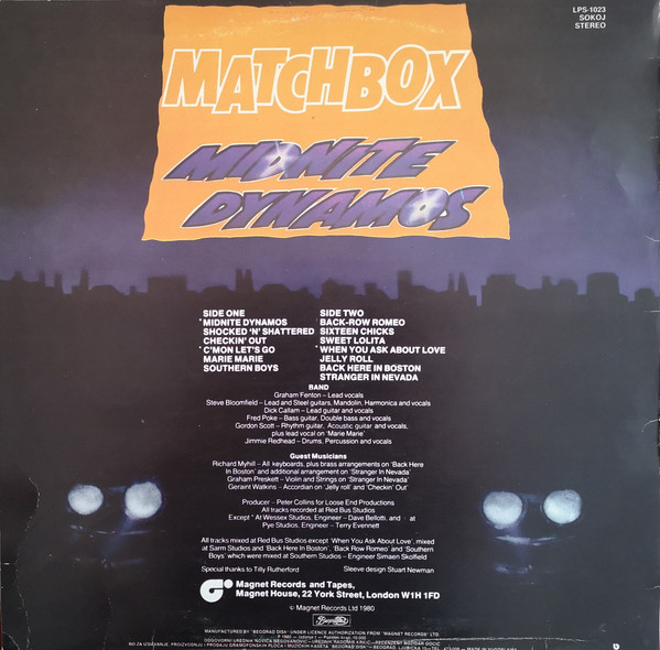 Matchbox (3) - Midnite Dynamos (LP, Album)