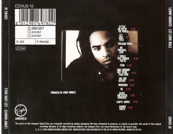 Lenny Kravitz - Let Love Rule (CD, Album)
