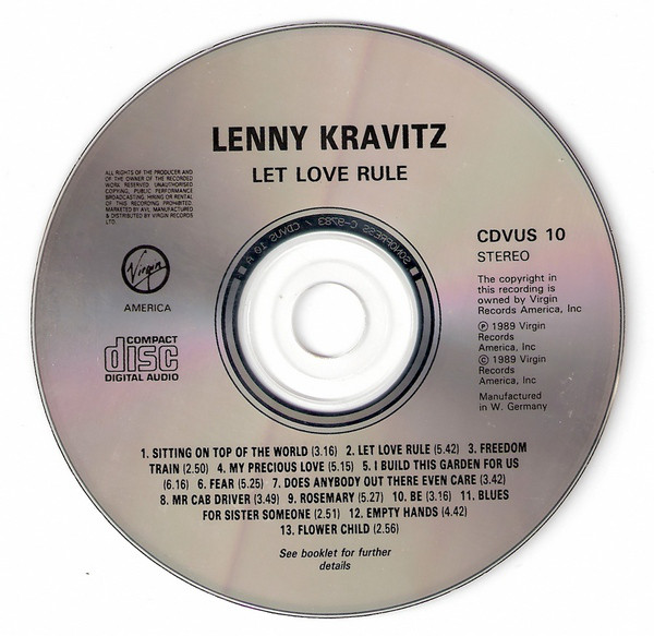 Lenny Kravitz - Let Love Rule (CD, Album)