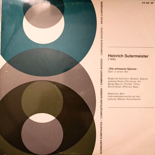 Heinrich Sutermeister - Die Schwarze Spinne (LP)