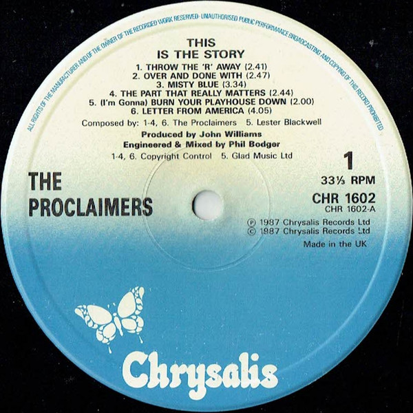 The Proclaimers - This Is The Story (LP, Album, Blu)