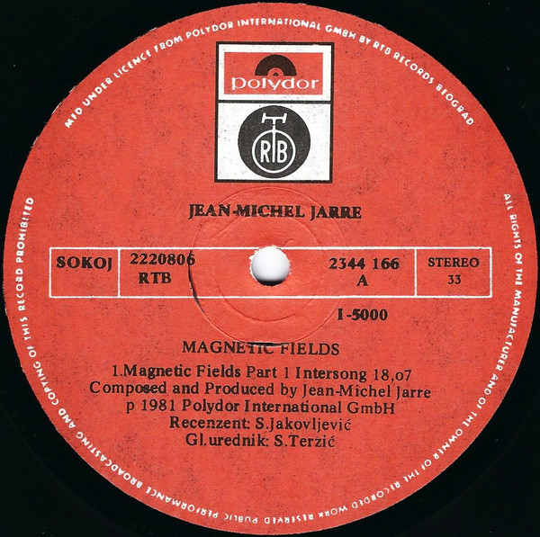 Jarre* - Magnetic Fields (LP, Album)