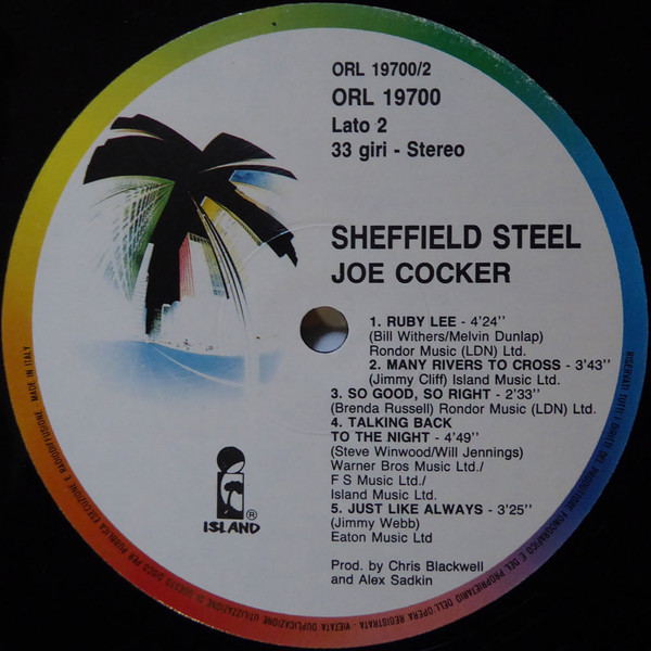 Joe Cocker - Sheffield Steel (LP, Album, RE)
