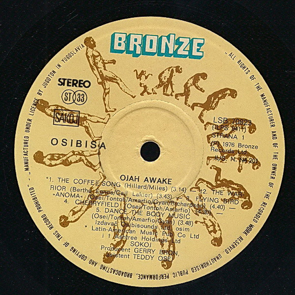 Osibisa - Ojah Awake (LP, Album)