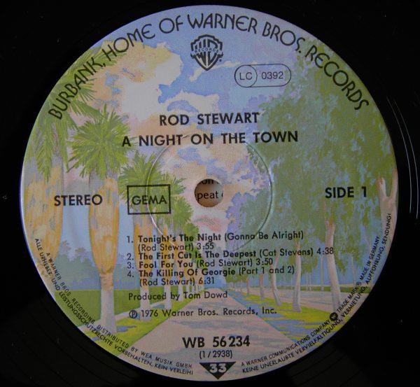 Rod Stewart - A Night On The Town (LP, Album, RP)