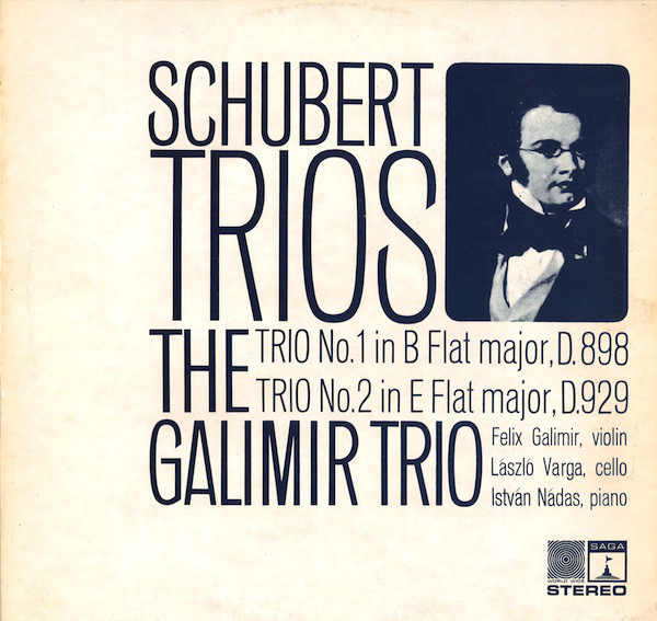 Schubert*, The Galimir Trio - Trios - Trio No.1 In B Flat Major, D.898, Trio No.2 In E Flat Major, D.929 (LP, Mono)