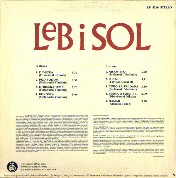 Leb I Sol - Leb I Sol (LP, Album, RE, 7th)