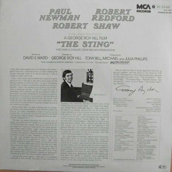 Marvin Hamlisch - The Sting (Original Motion Picture Soundtrack) (LP, Album, RE)