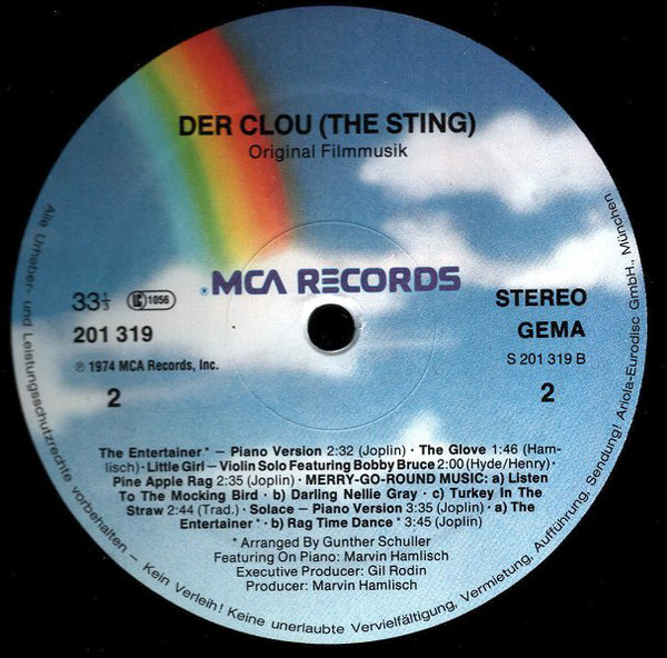 Marvin Hamlisch - The Sting (Original Motion Picture Soundtrack) (LP, Album, RE)