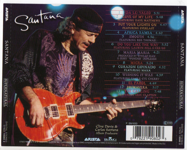 Santana - Supernatural (CD, Album)