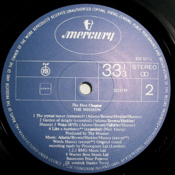 The Mission - The First Chapter (LP, Album, Comp)