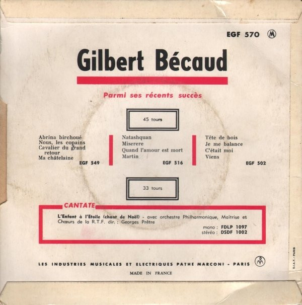 Gilbert Bécaud - Et Maintenant (7