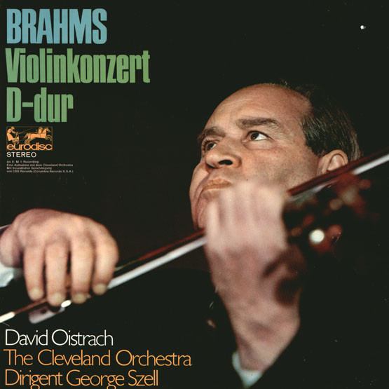 Brahms* / David Oistrach, The Cleveland Orchestra , Dirigent: George Szell - Violinkonzert D-dur (LP, Whi)