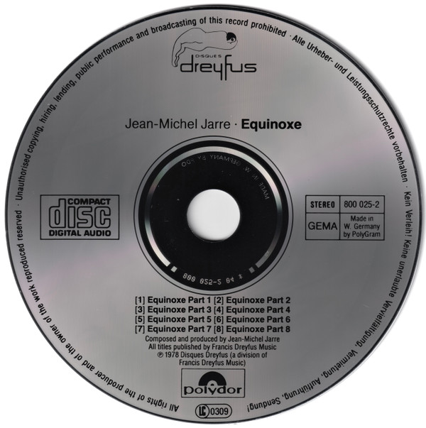 Jean Michel Jarre* - Equinoxe (CD, Album, RE, RP)