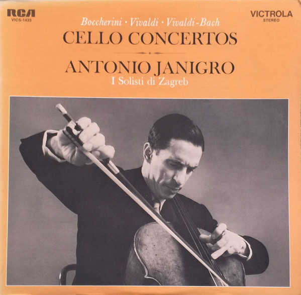 Antonio Janigro - Boccherini, Vivaldi, Vivaldi-Bach Cello Concertos (LP, Album)