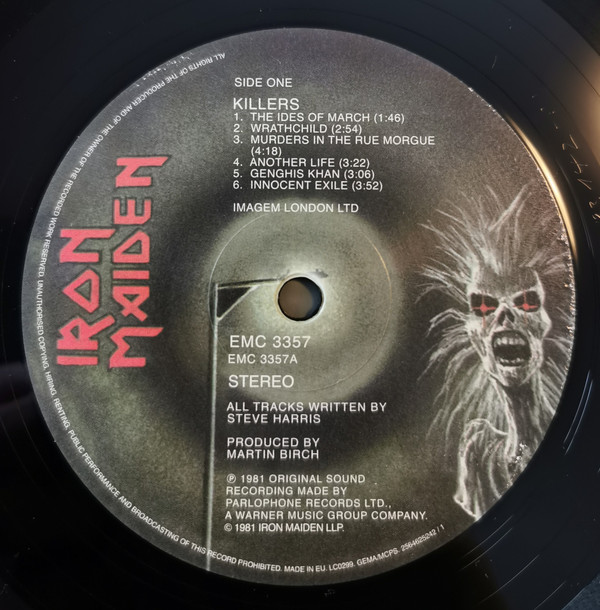 Iron Maiden - Killers (LP, Album, RE, RM, 180)