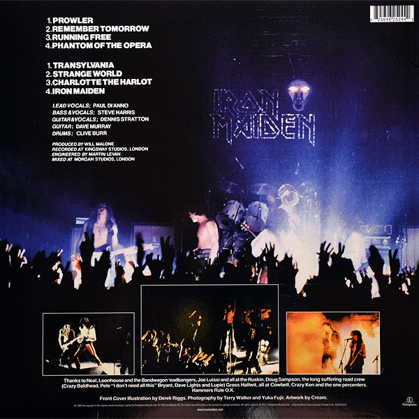 Iron Maiden - Iron Maiden (LP, Album, RE)