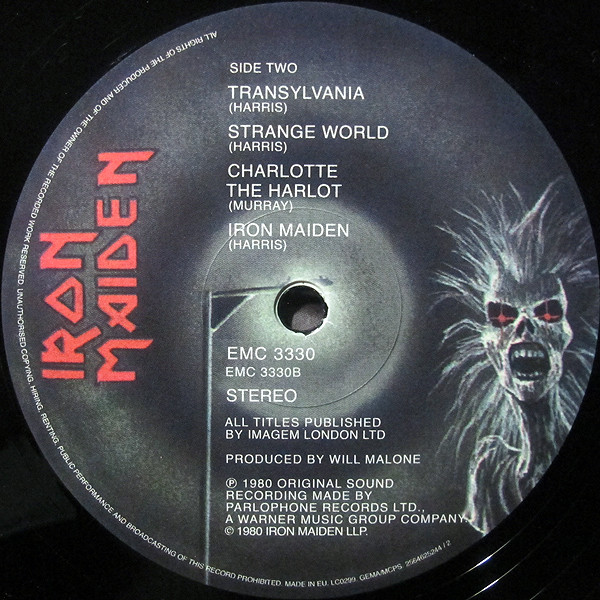 Iron Maiden - Iron Maiden (LP, Album, RE)