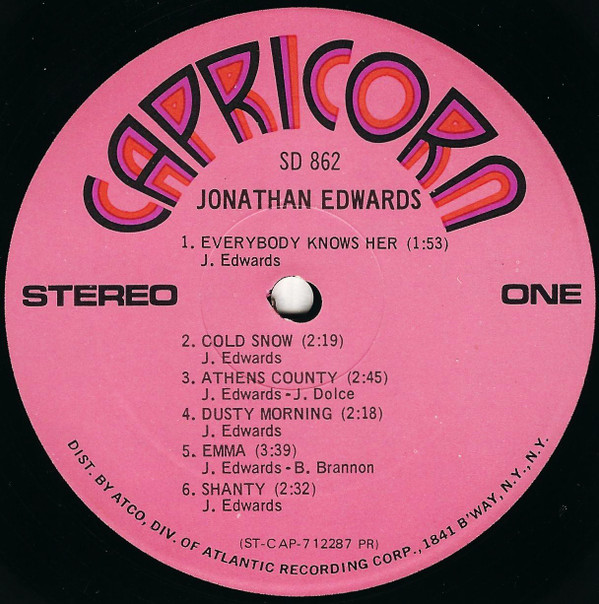 Jonathan Edwards (2) - Jonathan Edwards (LP, Album, PR )