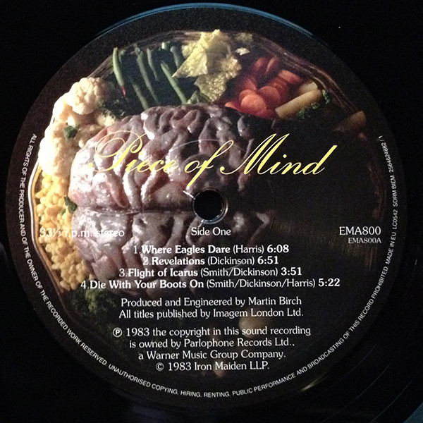 Iron Maiden - Piece Of Mind (LP, Album, RE, RM, 180)