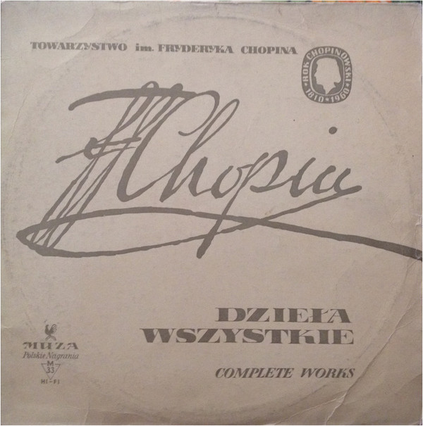 Fryderyk Chopin* - Jan Ekier - Dzieła Wszystkie = Complete Works - Nocturny = Nocturnes Vol. II (LP, Album, Mono, RE)