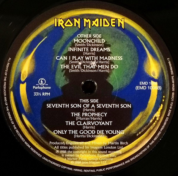 Iron Maiden - Seventh Son Of A Seventh Son (LP, Album, RE, RM, 180)