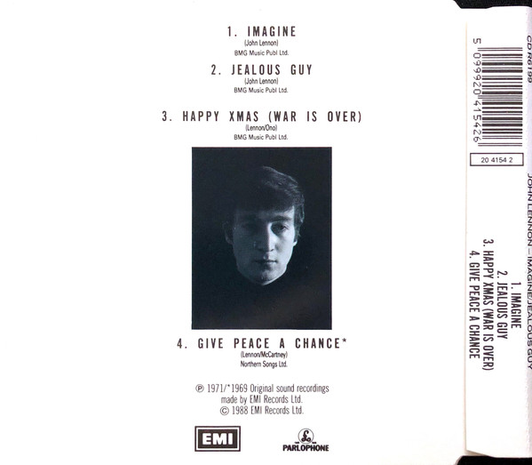 John Lennon - Imagine / Jealous Guy (CD, Single, RE)