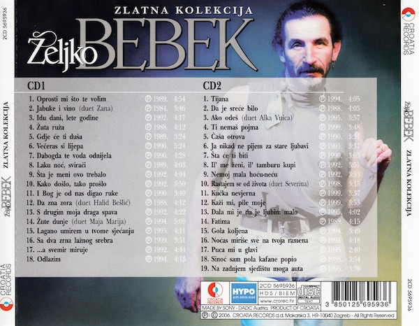 Željko Bebek - Zlatna Kolekcija (2xCD, Comp)