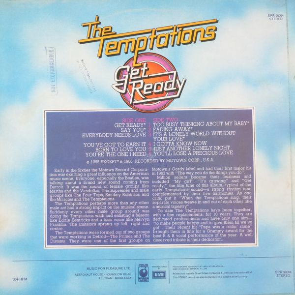 The Temptations - Get Ready (LP, Comp)