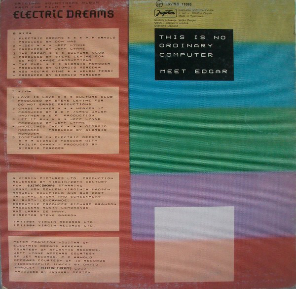 Various - Electric Dreams (Original Soundtrack From The Film) (LP, Album, Sou)