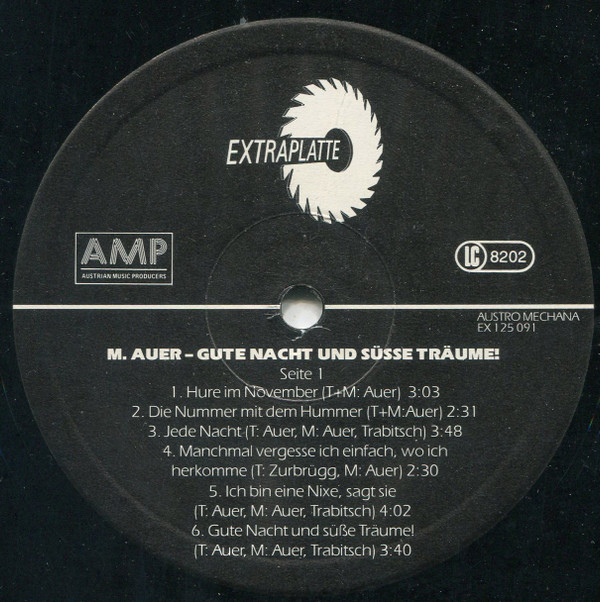 M. Auer* - Gute Nacht Und Süsse Träume! (LP, Album)