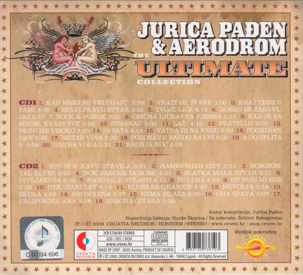 Jurica Pađen & Aerodrom - The Ultimate Collection (2xCD, Comp, Dig)