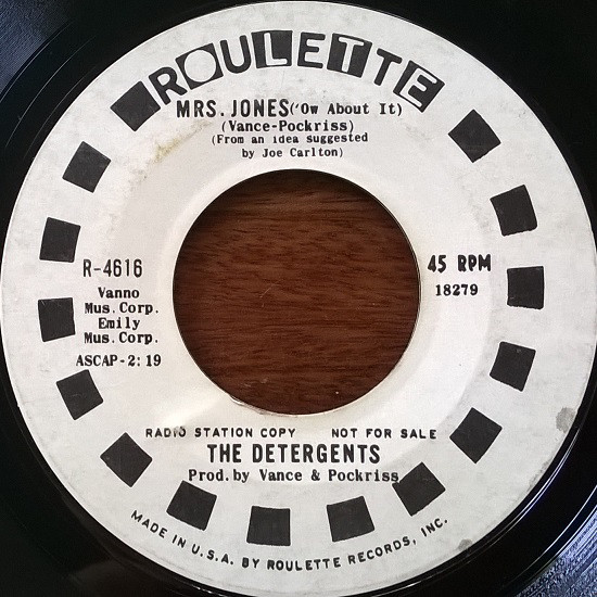 The Detergents - Mrs. Jones ('Ow About It) / Tea And Trumpets (7