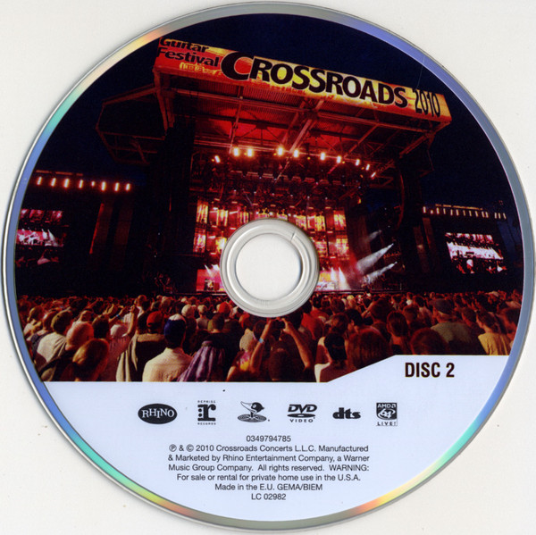 Various - Crossroads - Eric Clapton Guitar Festival 2010 (2xDVD-V, Multichannel, Cry)