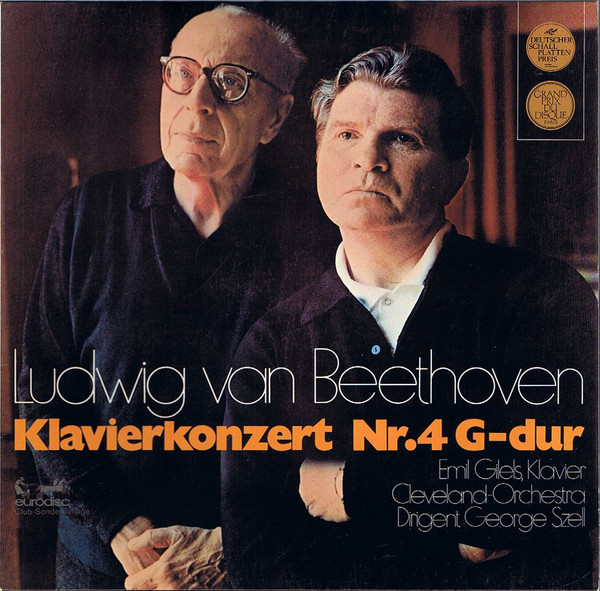 Beethoven*, Emil Gilels, Cleveland-Orchestra*, George Szell - Klavierkonzert Nr. 4 G-Dur (LP, Club)