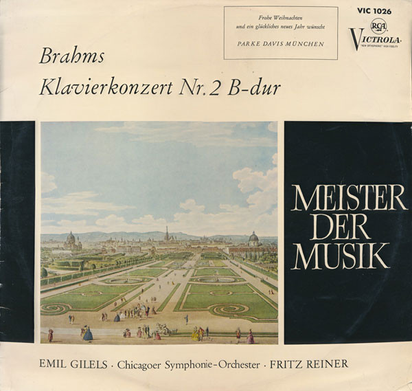 Brahms* - Gilels*, Chicagoer Symphonie-Orchester*, Reiner* - Klavierkonzert Nr. 2 B-dur (LP, Album)