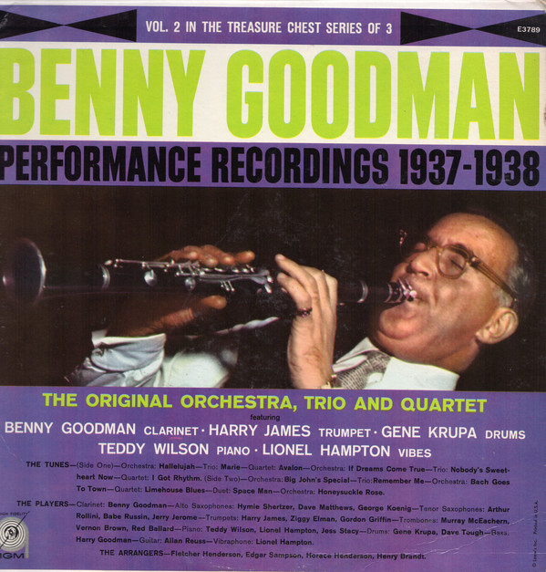 Benny Goodman - Performance Recordings 1937-1938 Volume 2 (LP, Comp)
